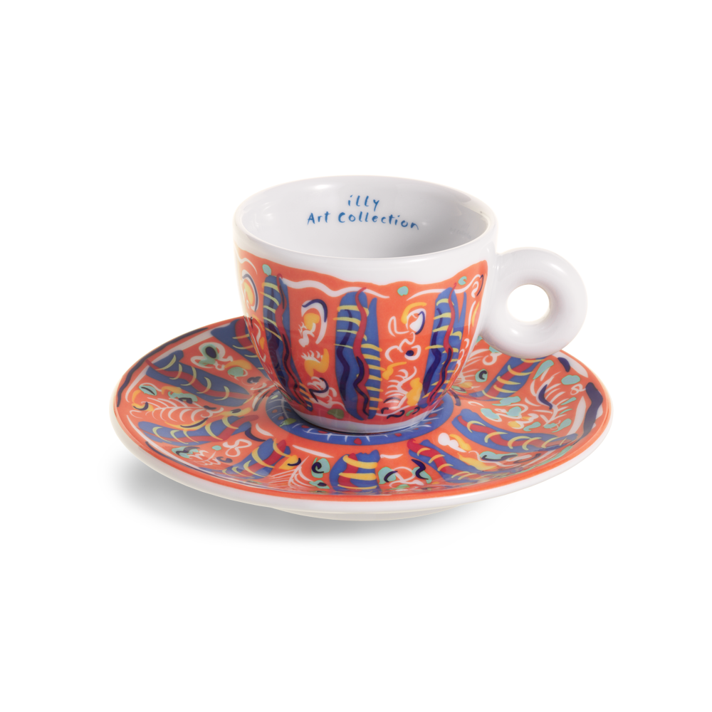 Set of 4 Espresso Cups - Sol Calero illy Art Collection