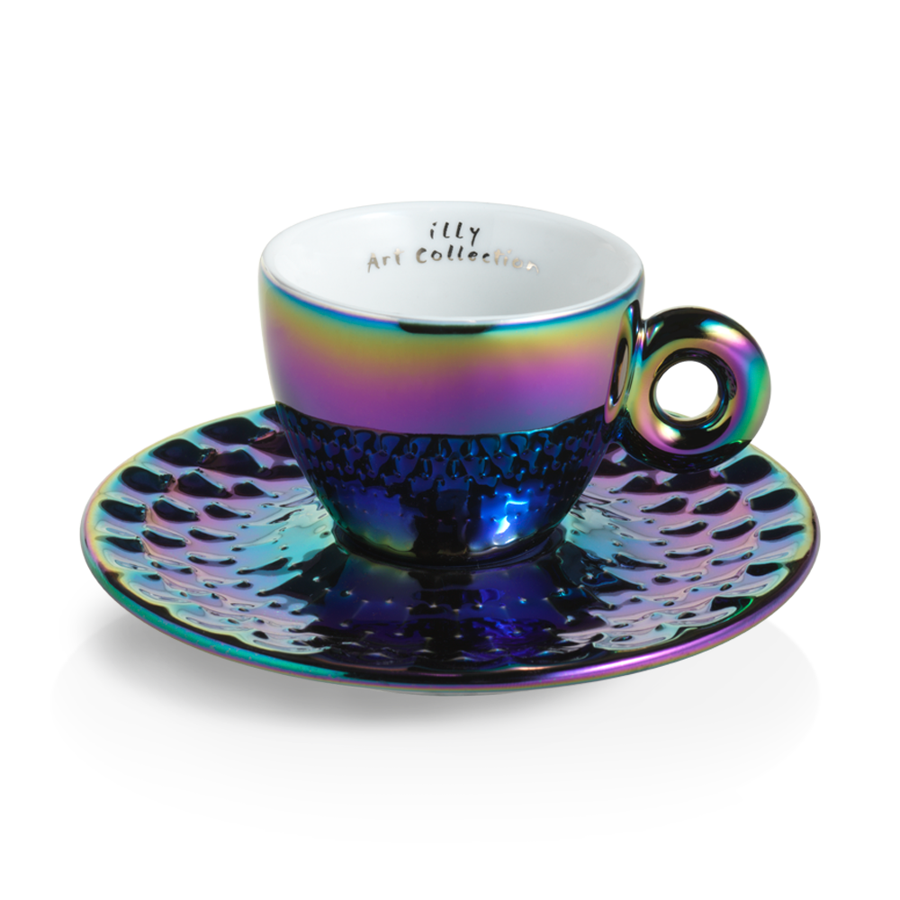 Set of 2 Cappuccino Cups - John Armleder illy Art Collection