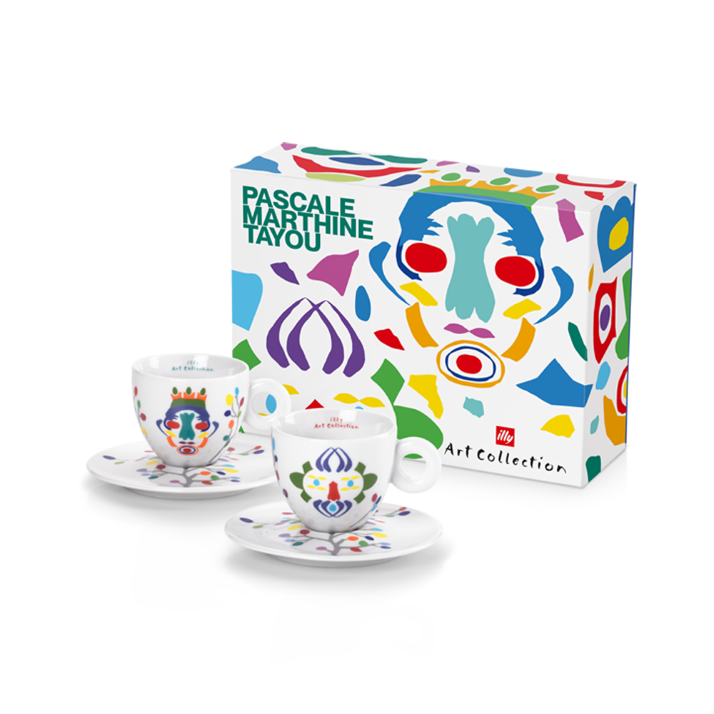 Set of 2 Cappuccino Cups - Pascale Marthine Tayou illy Art Collection