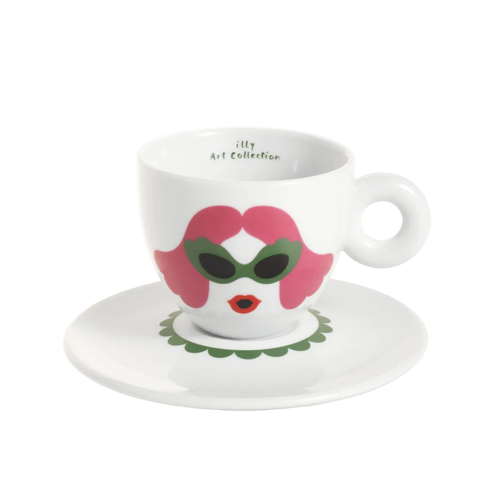 Set of 6 Cappuccino Cups - Olimpia Zagnoli illy Art Collection