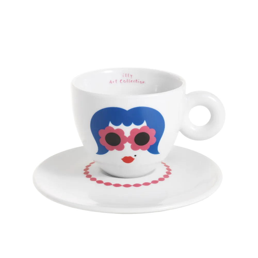 Set of 6 Cappuccino Cups - Olimpia Zagnoli illy Art Collection