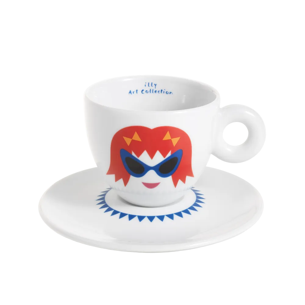 Set of 6 Cappuccino Cups - Olimpia Zagnoli illy Art Collection