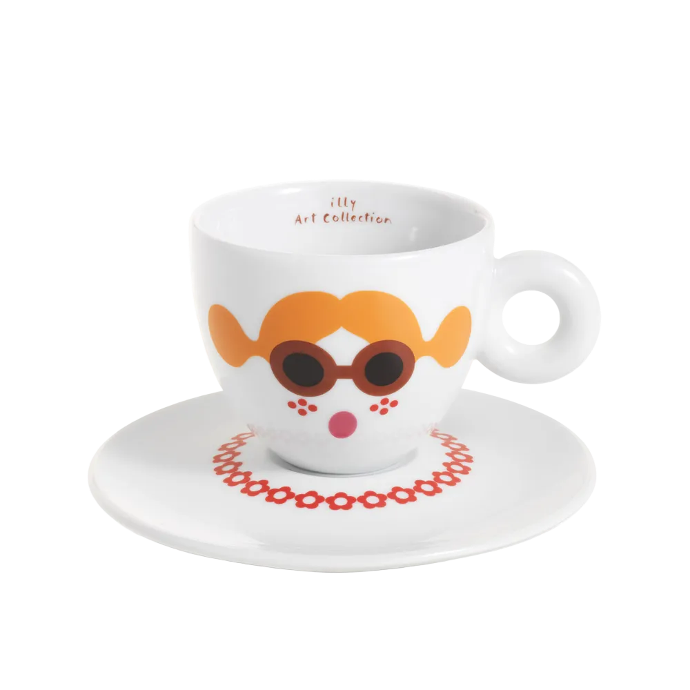 Set of 6 Cappuccino Cups - Olimpia Zagnoli illy Art Collection