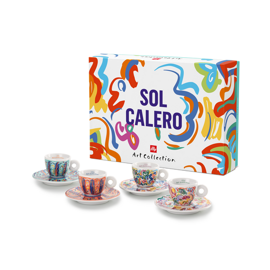 Set of 4 Espresso Cups - Sol Calero illy Art Collection