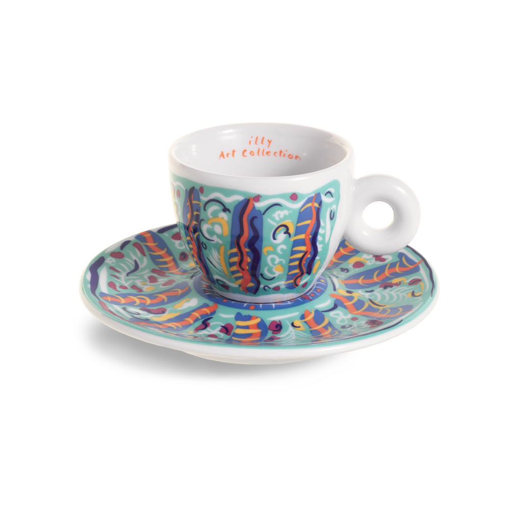 Set of 4 Espresso Cups - Sol Calero illy Art Collection