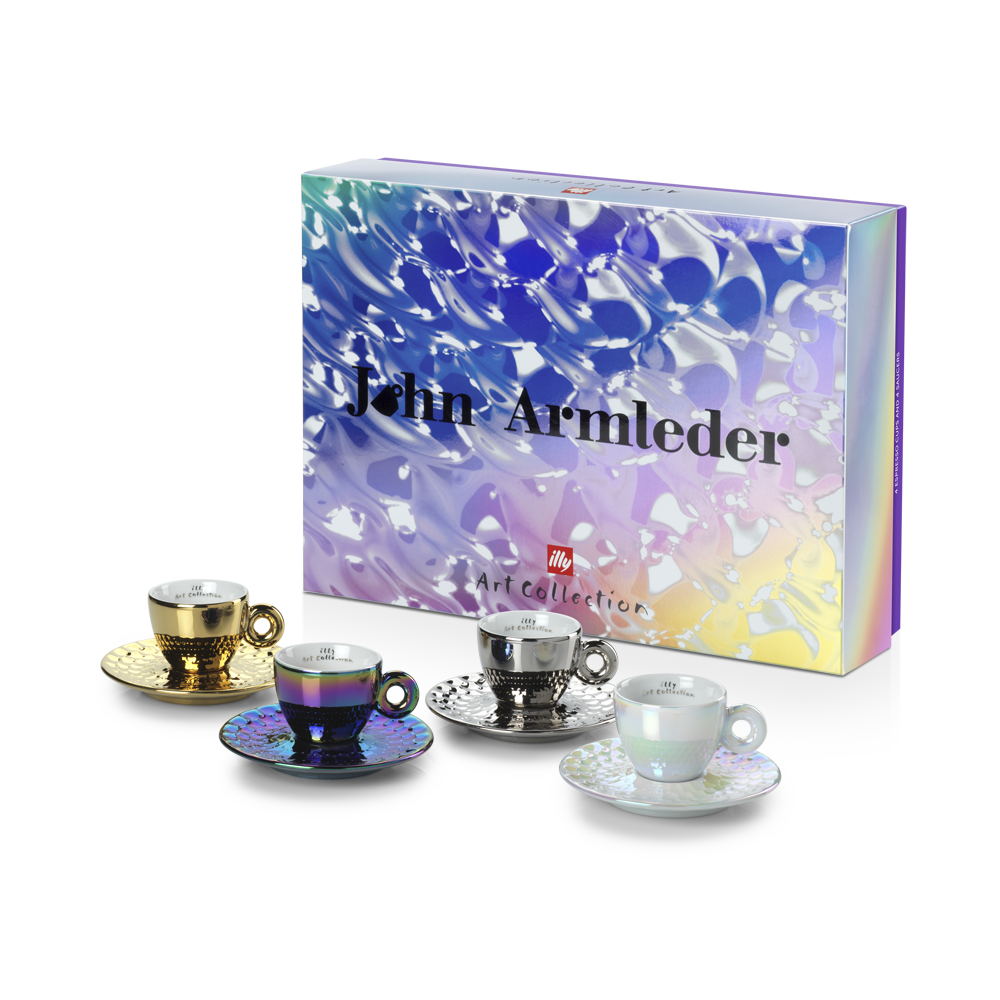 Set of 4 Espresso Cups - John Armleder illy Art Collection