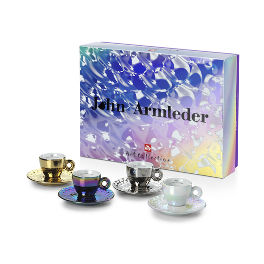 Set of 4 Espresso Cups - John Armleder illy Art Collection