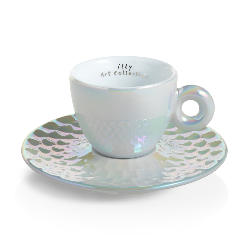 Set of 4 Cappuccino Cups - John Armleder illy Art Collection