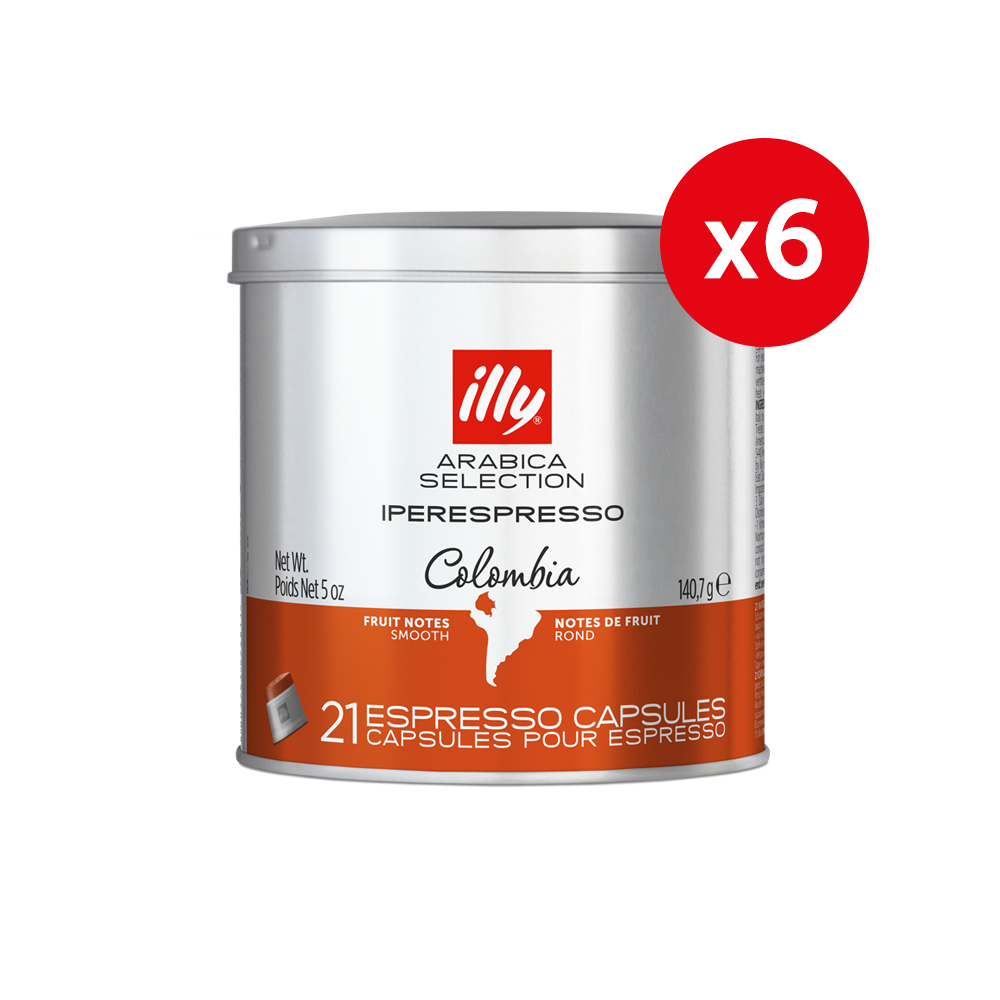 Arabica Selection iPerespresso Capsules Colombia 6 Pack Carton