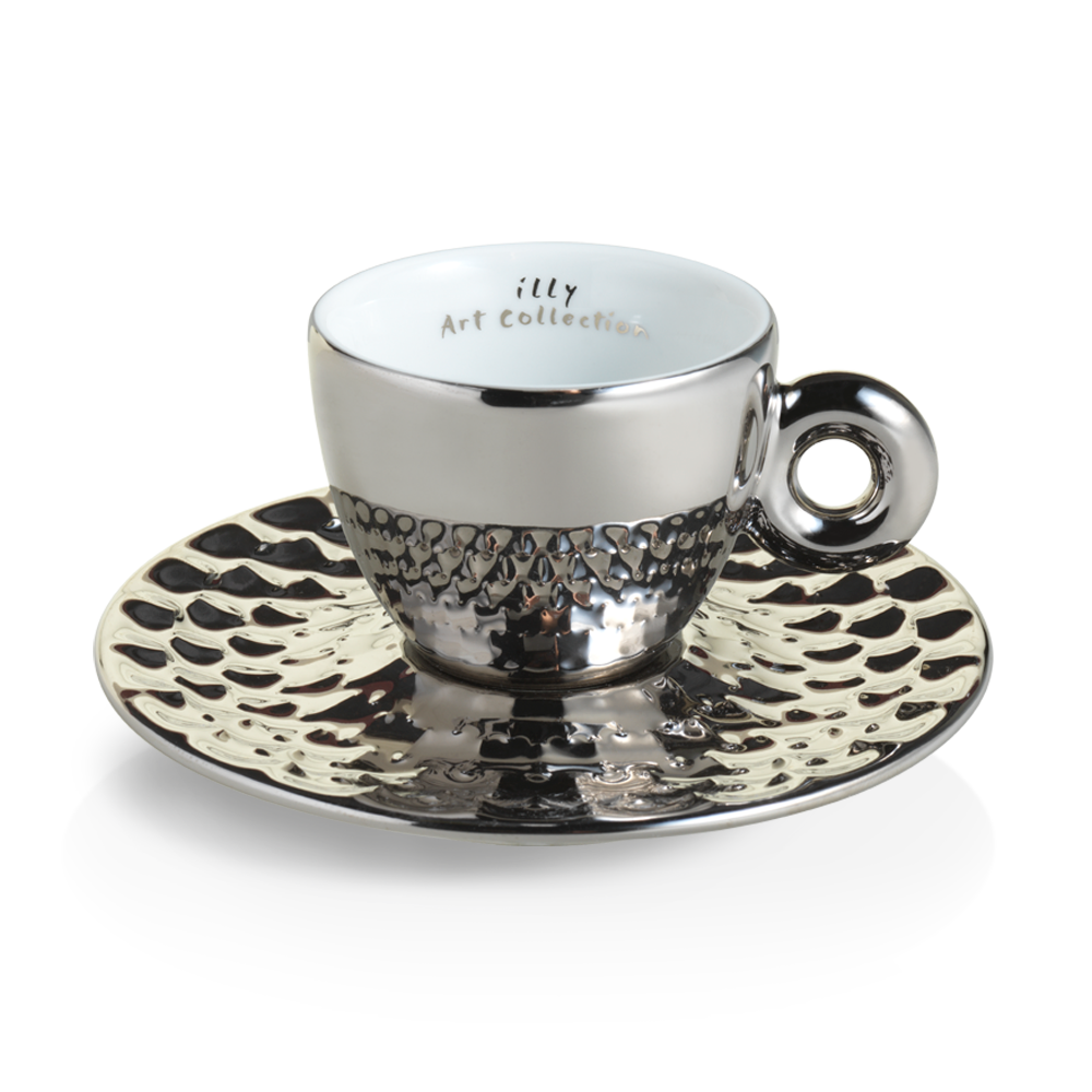 Set of 4 Cappuccino Cups - John Armleder illy Art Collection