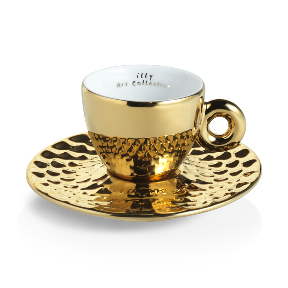 Set of 4 Cappuccino Cups - John Armleder illy Art Collection