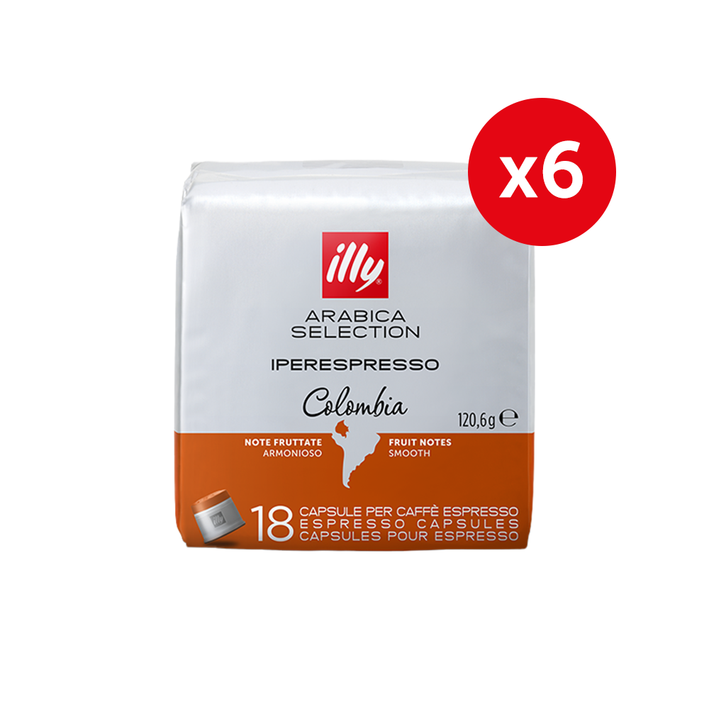 Arabica Selection iPerespresso Capsules Colombia 6 Pack Carton