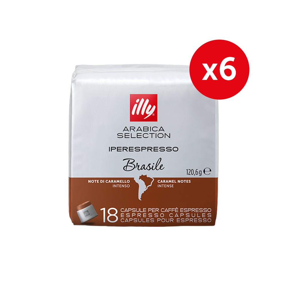 Arabica Selection iPerespresso Capsules Brazil 6 Pack Carton