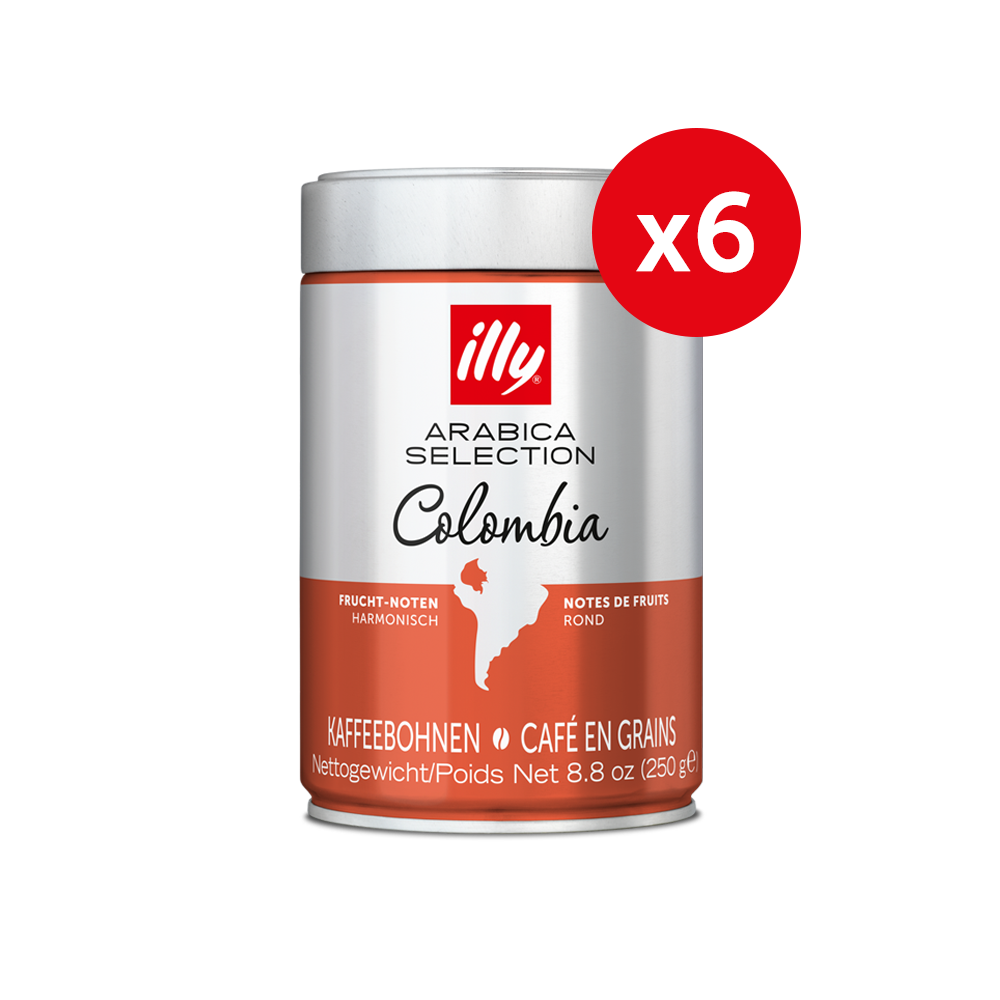 Colombia Arabica Selection Whole Bean Coffee 6x250g