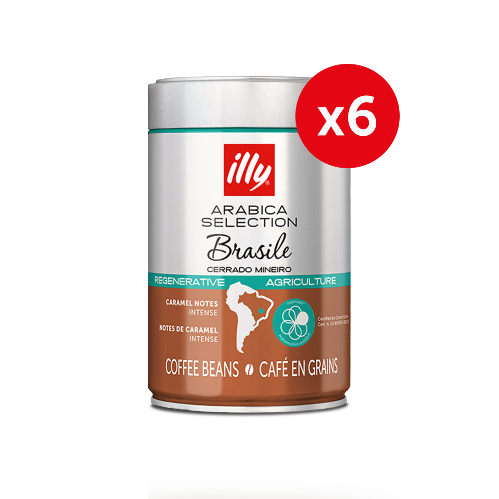 Regenerative Brazil Arabica Selection Whole Bean Coffee 6x250g