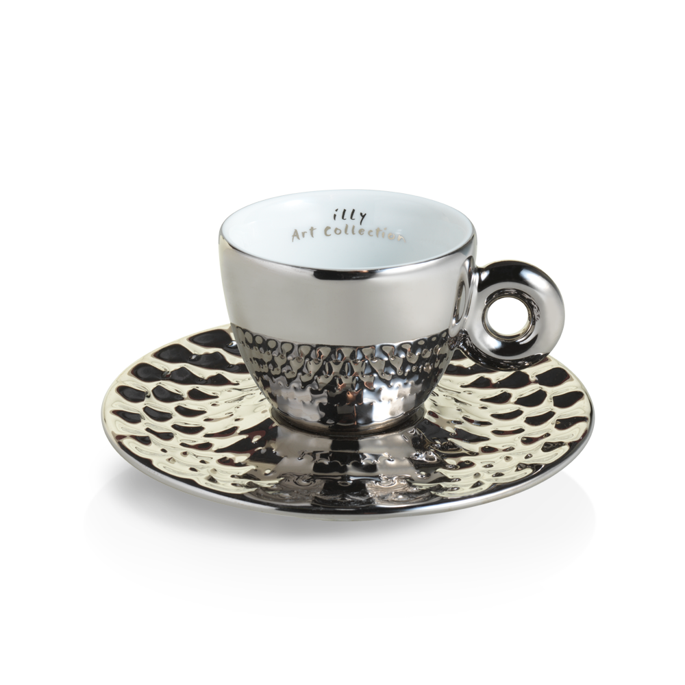 Set of 4 Espresso Cups - John Armleder illy Art Collection