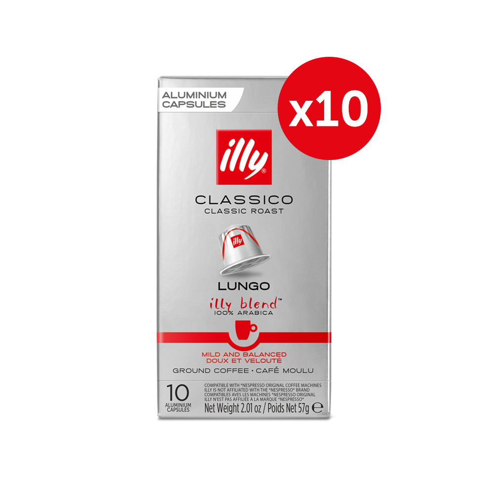 Lungo Classico Compatible* Capsules 10x10pcs