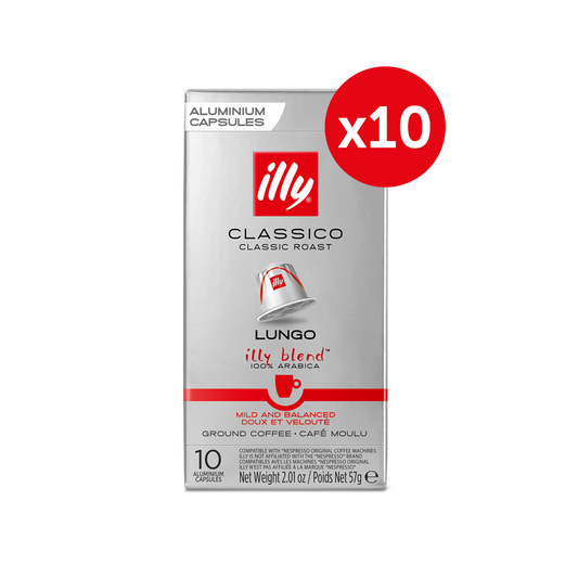 Lungo Classico Compatible* Capsules 10x10pcs