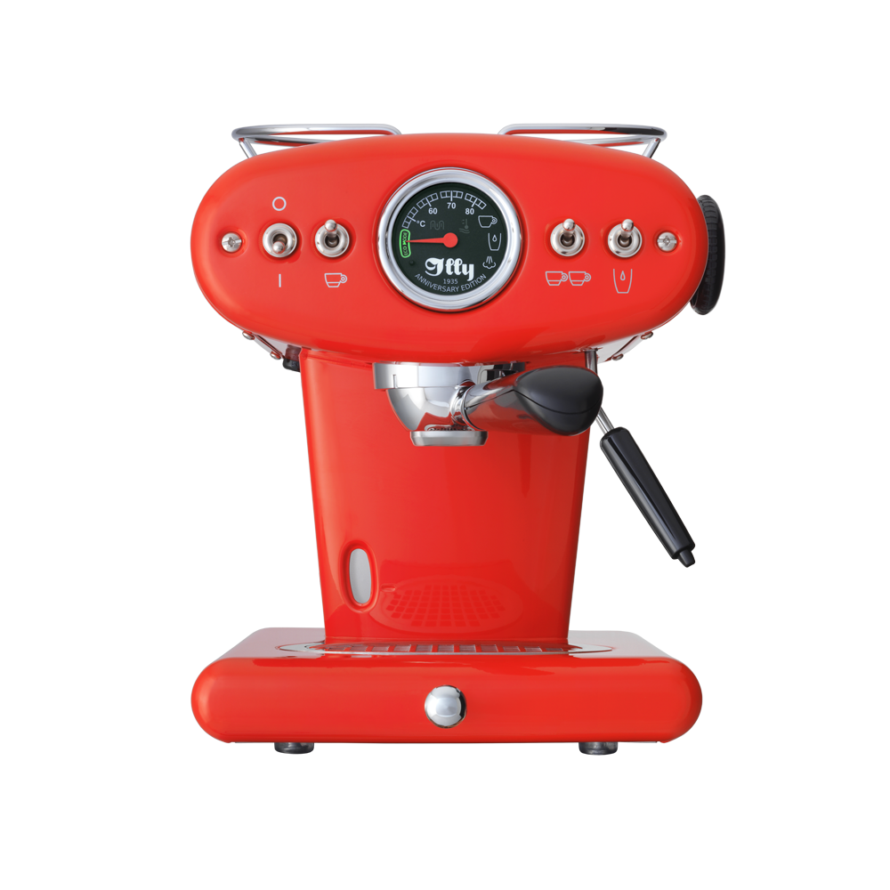 X1 Anniversary E.S.E. Pod & Ground Espresso Machine - Red