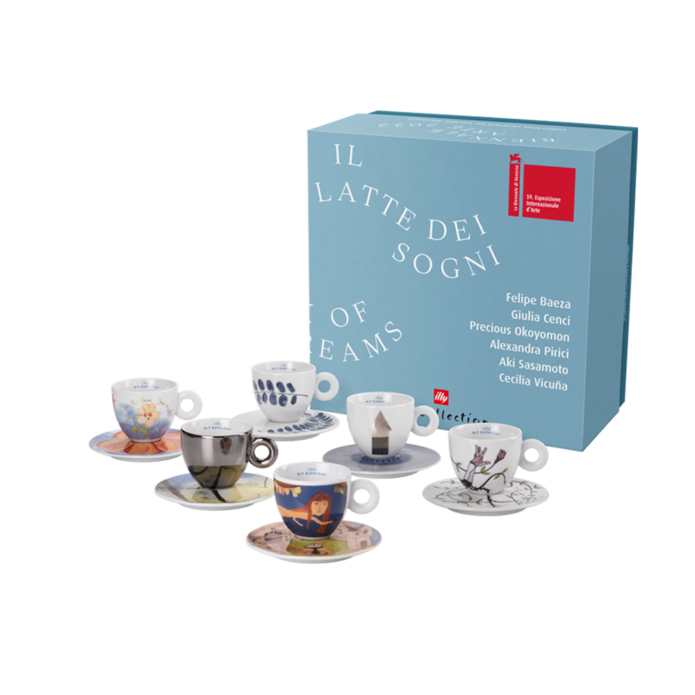 Set of 6 Cappuccino Cups - 59th Biennale illy Art Collection