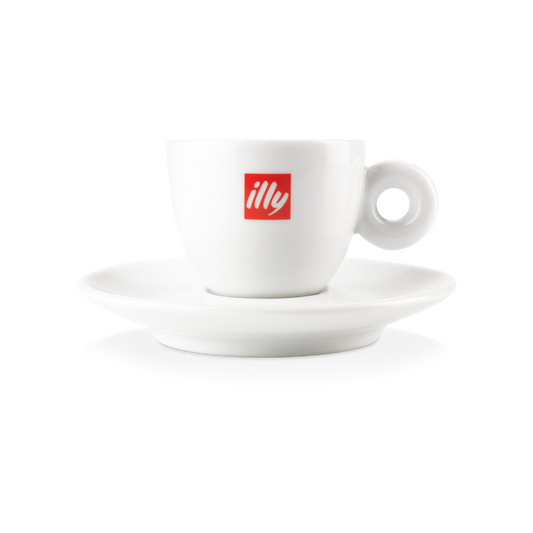 illy Logo Espresso Cups with Saucer (Set of 12)