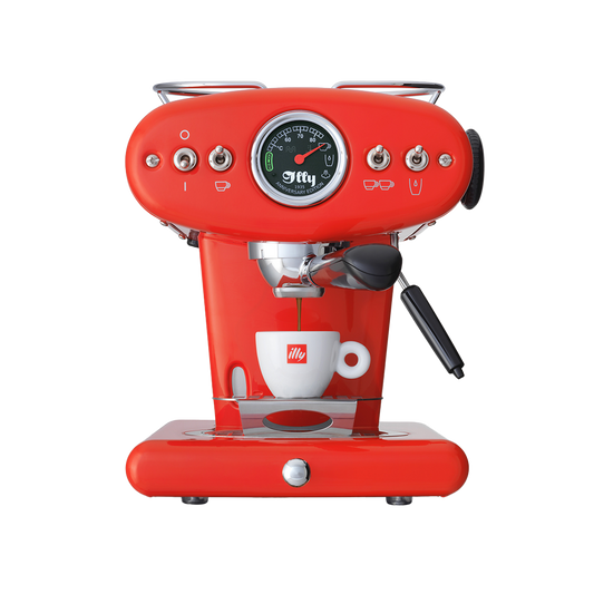 X1 Anniversary E.S.E. Pod & Ground Espresso Machine - Red
